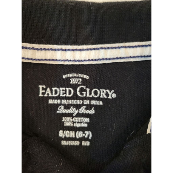 Wonder Nation Faded Glory Boys Polo Set Small 6-7 Red Black - Picture 8 of 9